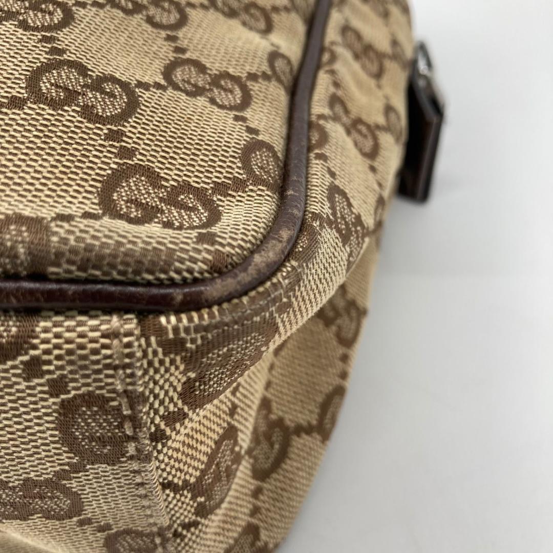 15982✨良品✨グッチ ショルダーバッグ キャンバス Gマーク ベージュ