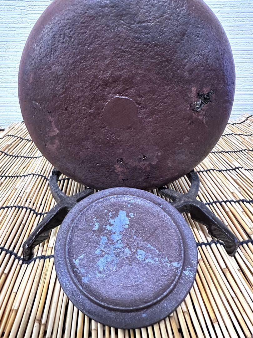 未使用コンディション　南部及鉄鋳造所宝鉄堂　及川栄喜(二代目鉄)造　１５型棗