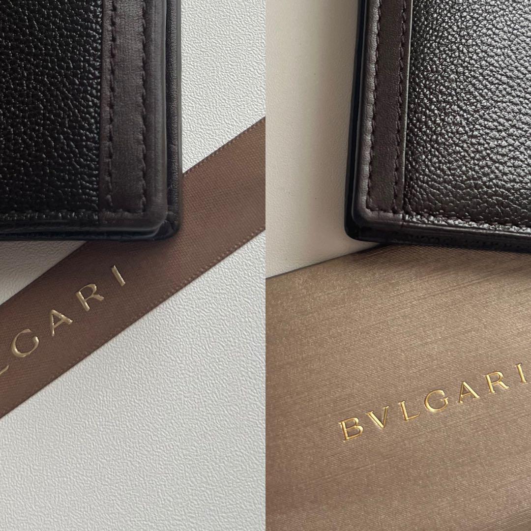 52 極上美品 BVLGARI ブルガリ 2つ折り 長財布