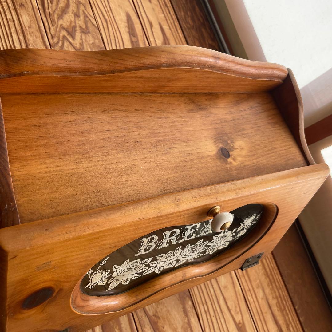 イマン imane レア 木製 ブレッドケース カントリー　アンティーク