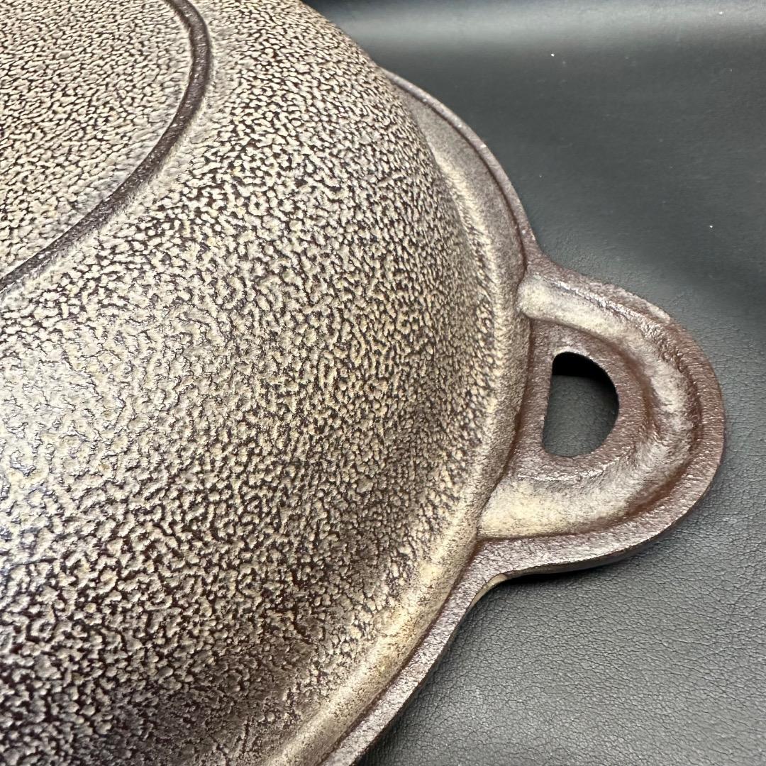 ♡※前Cc1003 未使用保管品 人間国宝 高橋敬典氏 鉄器 卓上鍋 すき焼き鍋