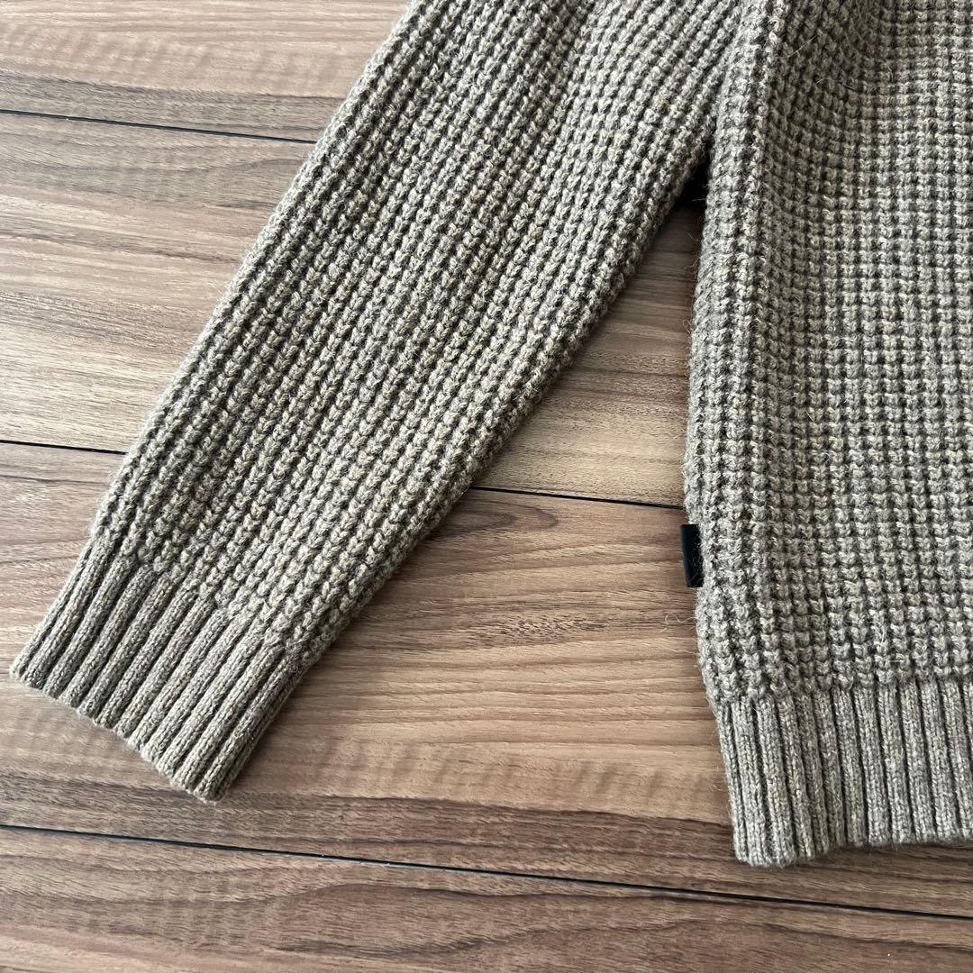 【希少・美品】パタゴニア クルーネック ウールセーター L ワッフル ニット