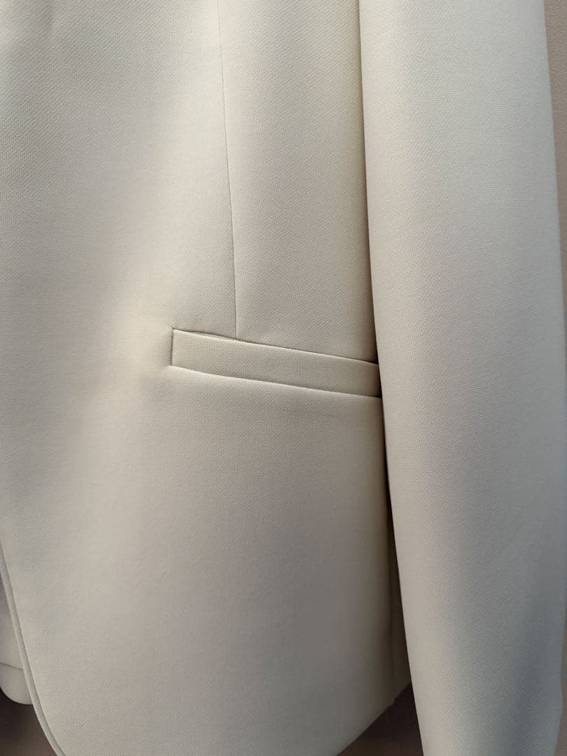 新品 トゥモローランド　ドライダブルクロス ノーカラージャケット