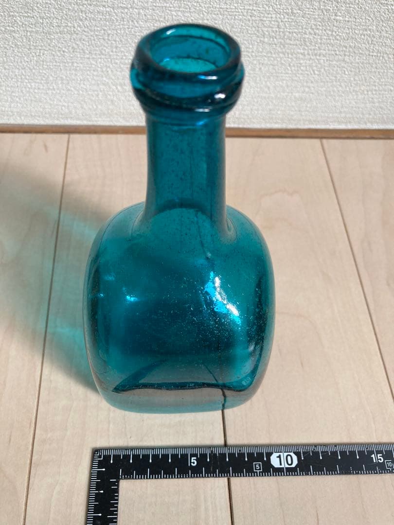 小谷眞三　倉敷ガラス　花瓶　小谷ブルー