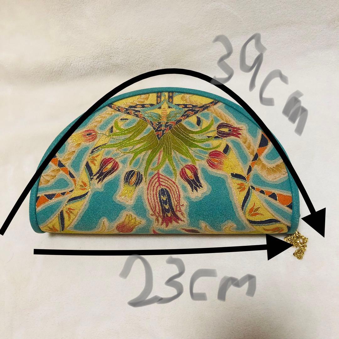 希少　岡重謹製 OKAJIMA 京友禅 金彩 唐花 葡萄唐草 正絹　シルク