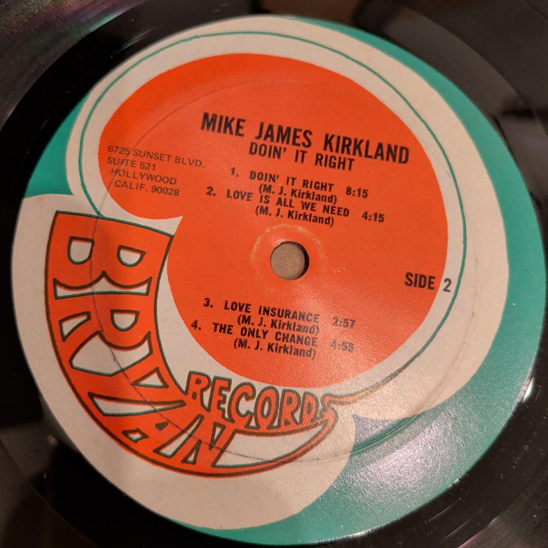 Mike Kirkland Doin' It Right レコード