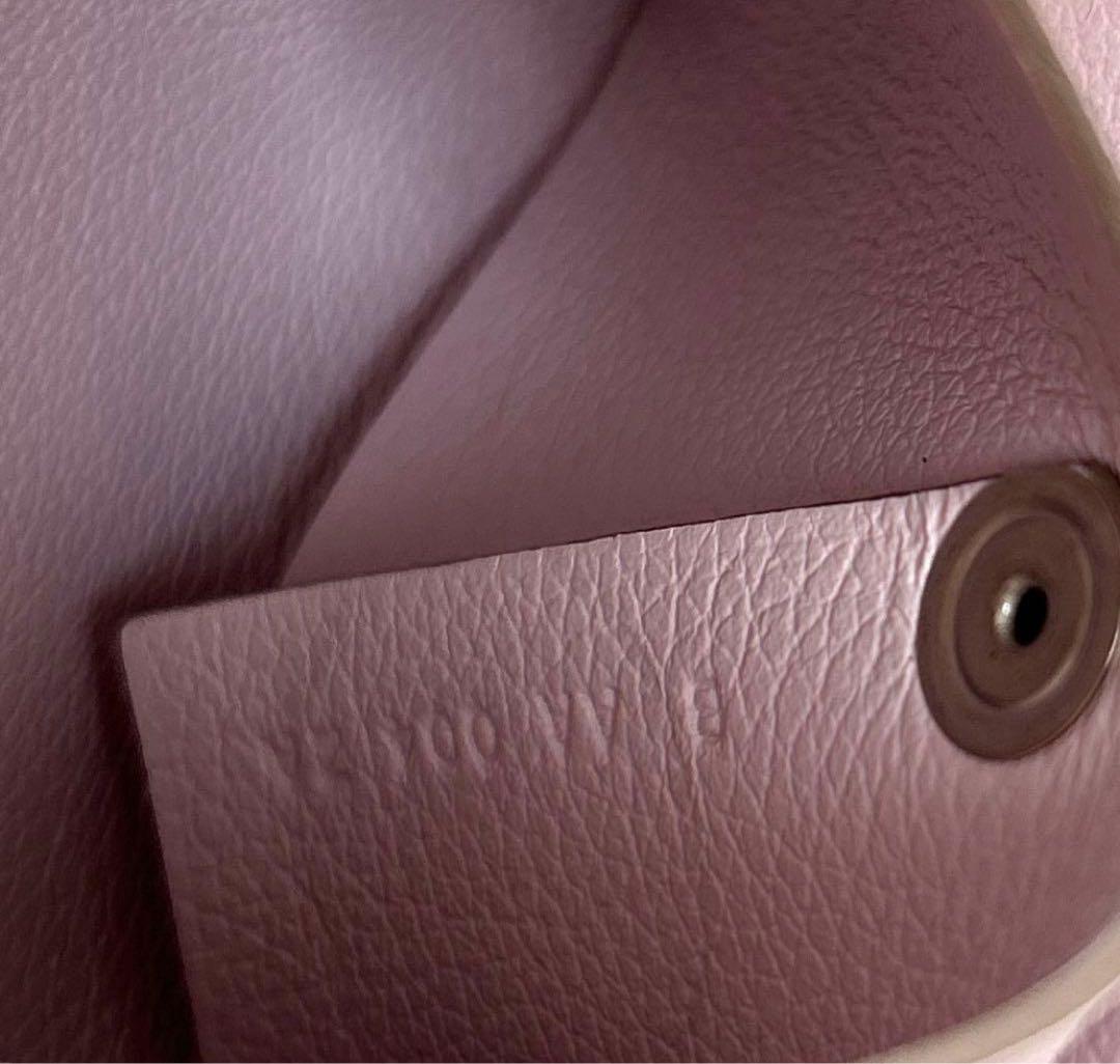HERMES エルメス バスティア ピンク　モーヴペール　小銭入れ　ミニ財布