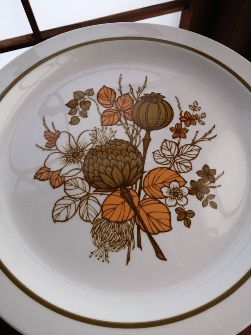 未使用 ビンテージ Midwinter COUNTRYSIDE リム付きプレート