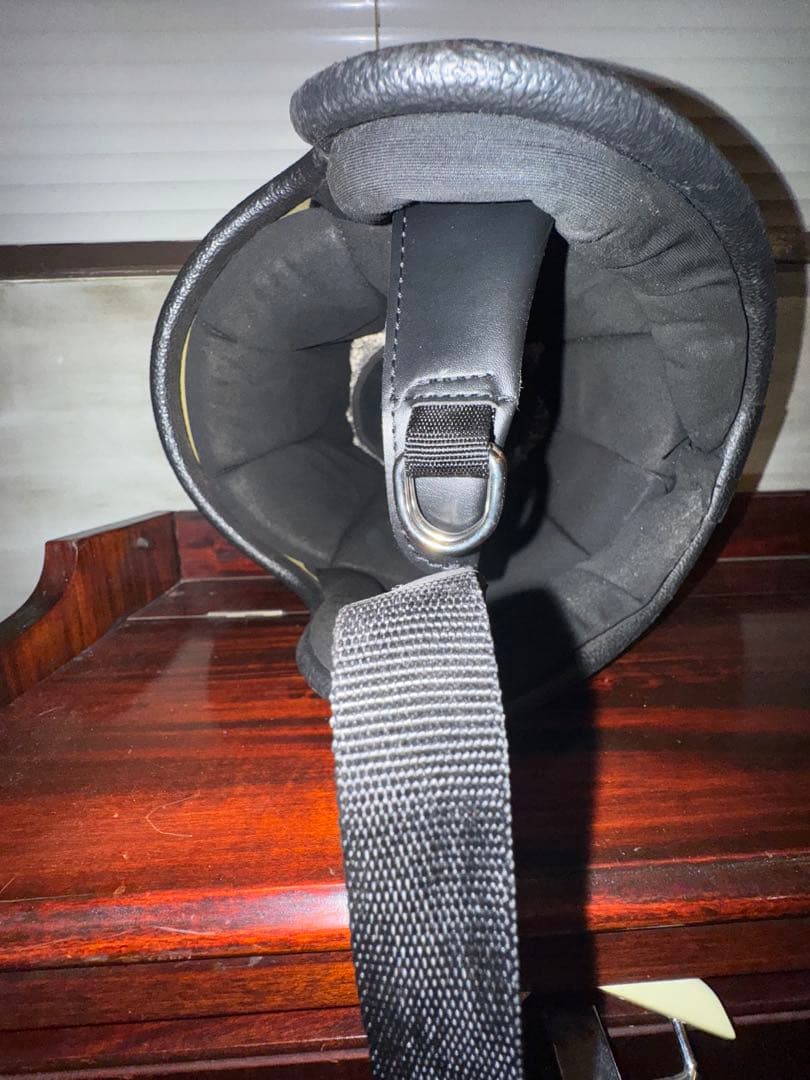 ビンテージ　ゴールドラメジェットヘルメットL