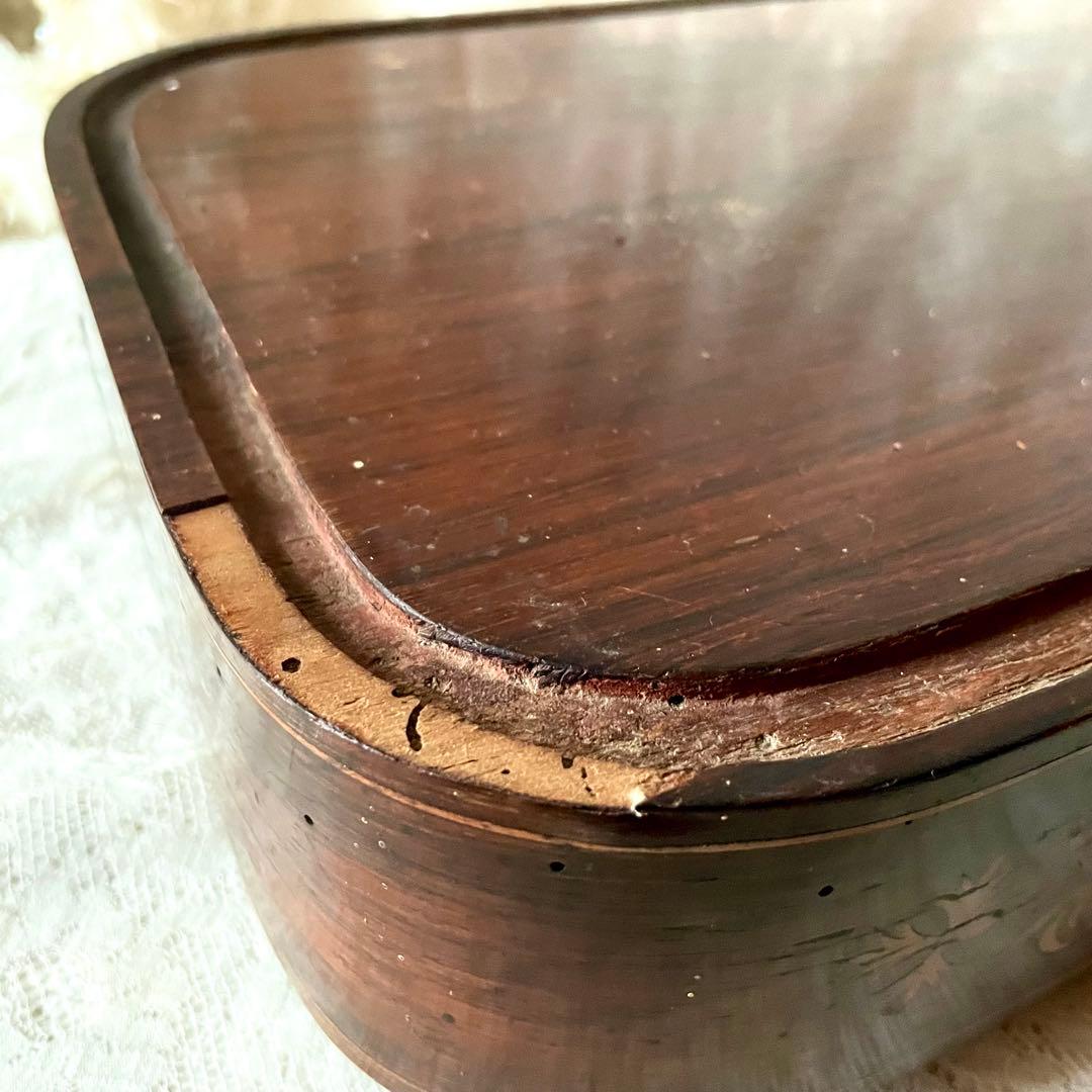 【特大】象嵌細工木製ディスプレイ台　台座　フランスアンティーク　グローブドマリエ