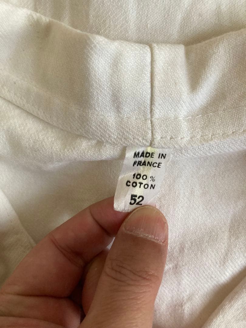 フレンチヴィンテージ 1wash 白 コットンジャケット70s60s 解禁