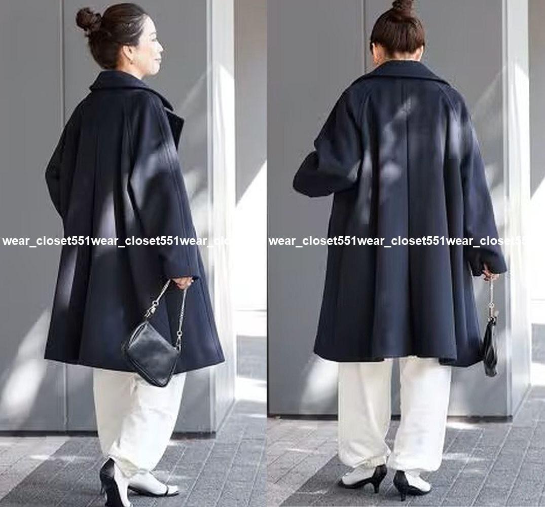 2024 B.C STOCK☆Wビーバーテントライントレンチコート F ネイビー