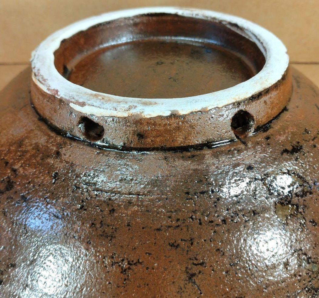 【本物保証】金城次郎 魚紋鉢(魚,井桁文）共箱 栞 人間国宝 壷屋焼 w22㎝