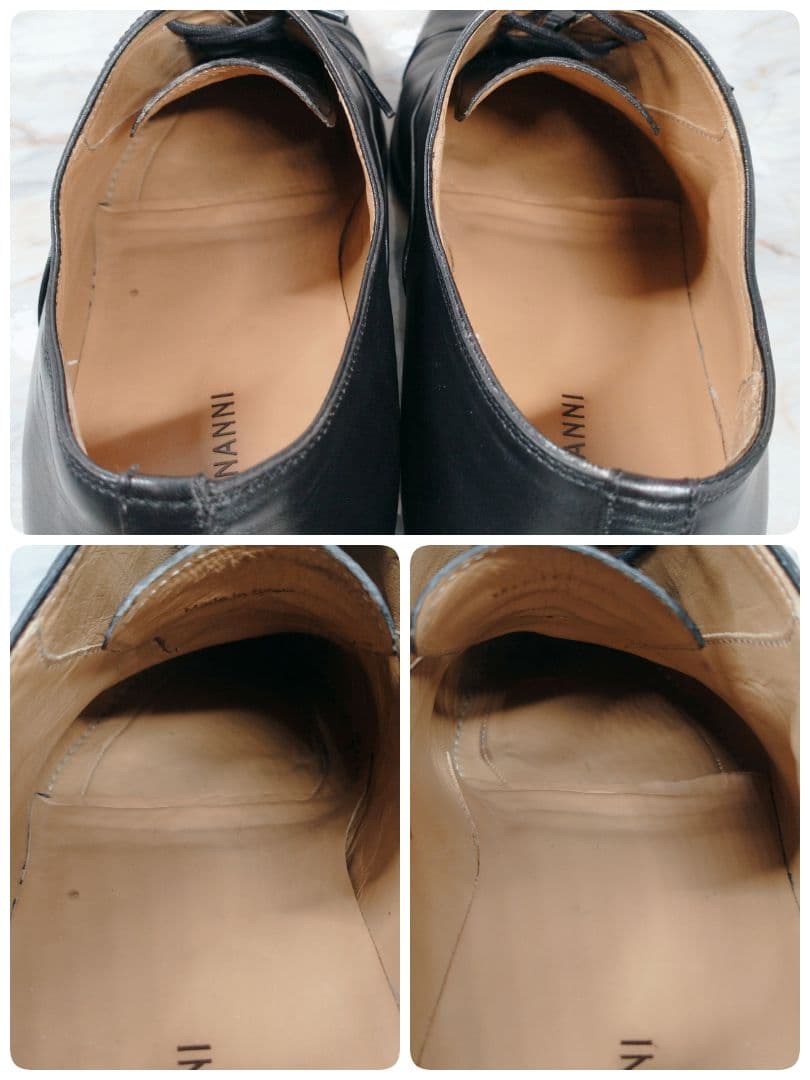 MAGNANNI 内羽根 ストレートチップ 43 黒 本革