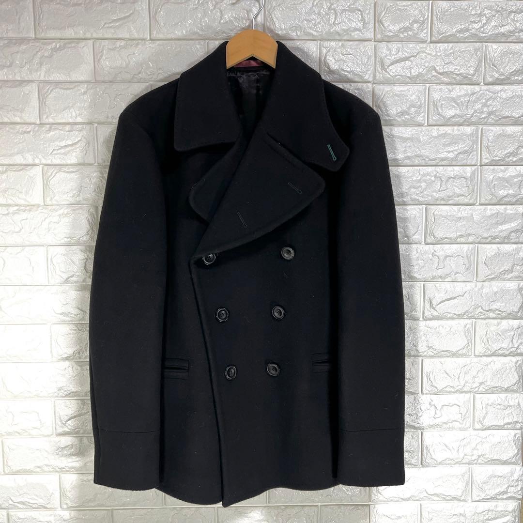 良品✨ポールスミス✨Paul Smith 羊毛100% Pコート 黒 Lサイズ