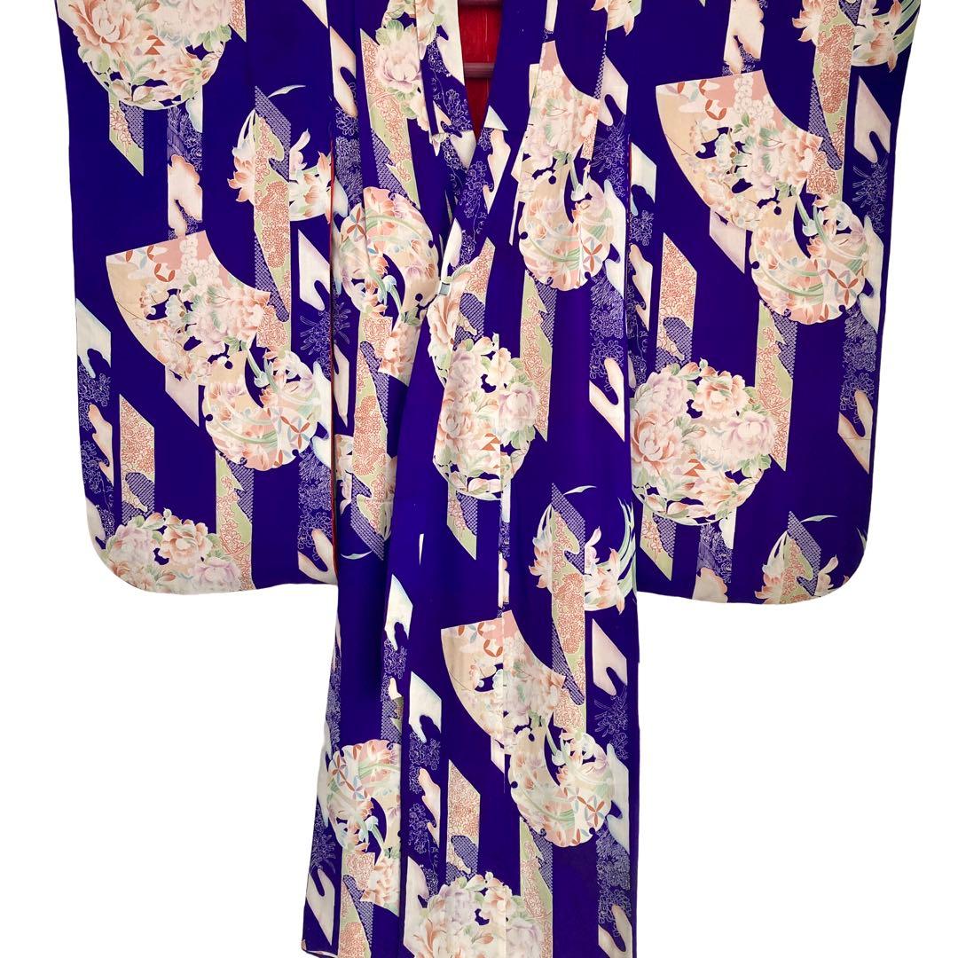 アンティーク　錦紗　女の子　子供着物　NO6