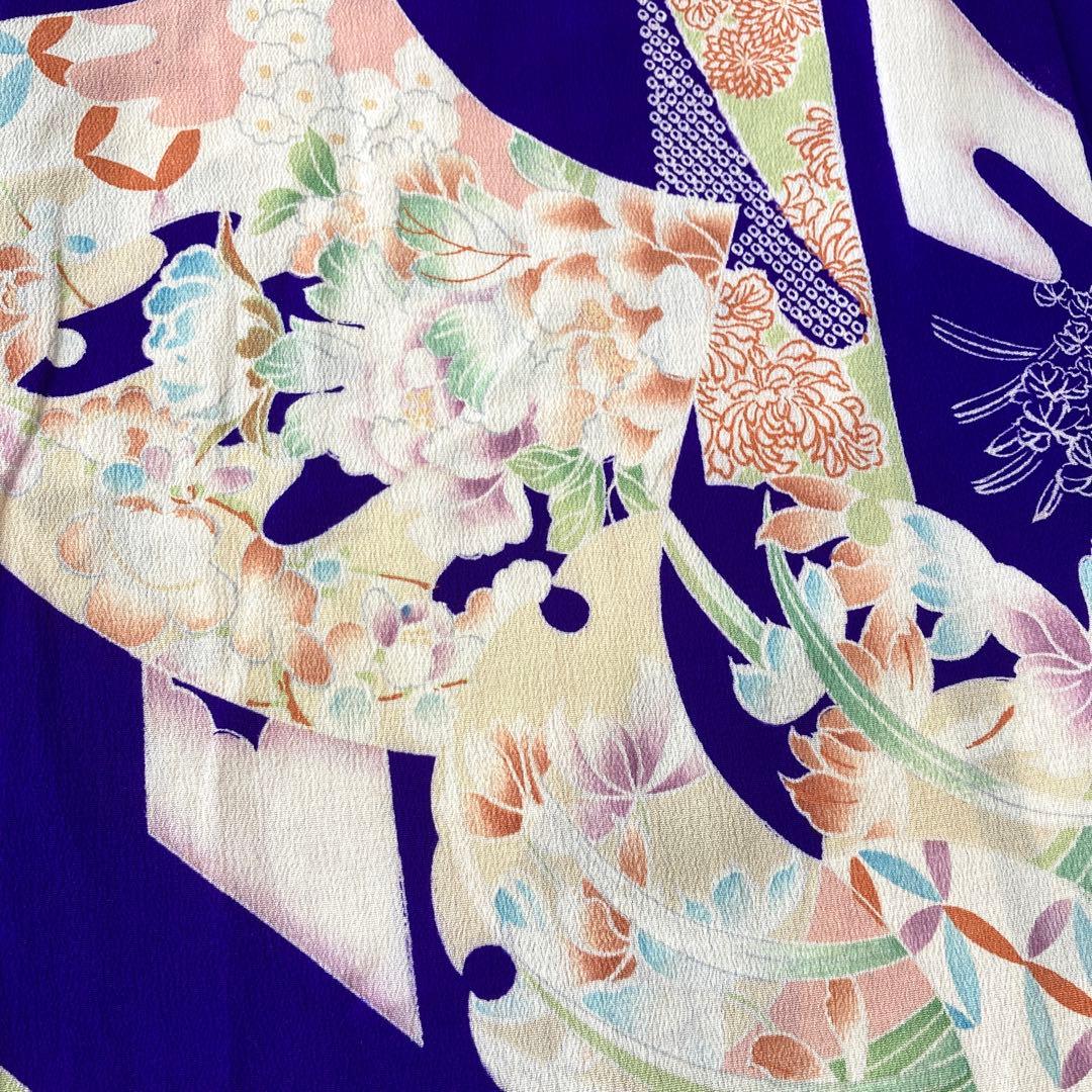 アンティーク　錦紗　女の子　子供着物　NO6