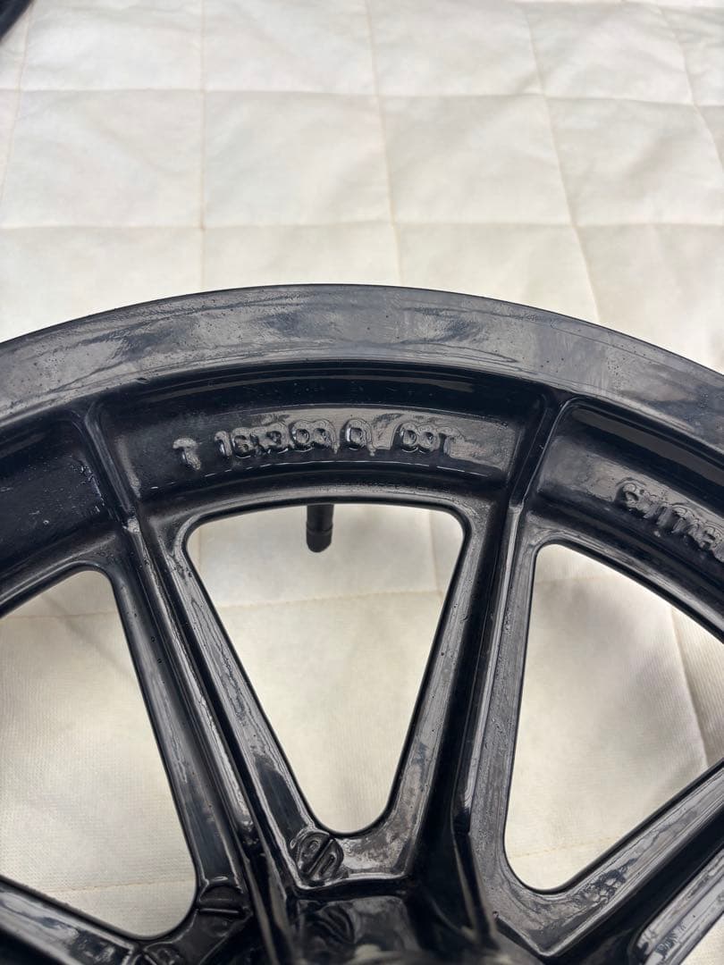 s＿s　ブラック 9本キャスト　前後セット　ハーレー純正　値下げしました