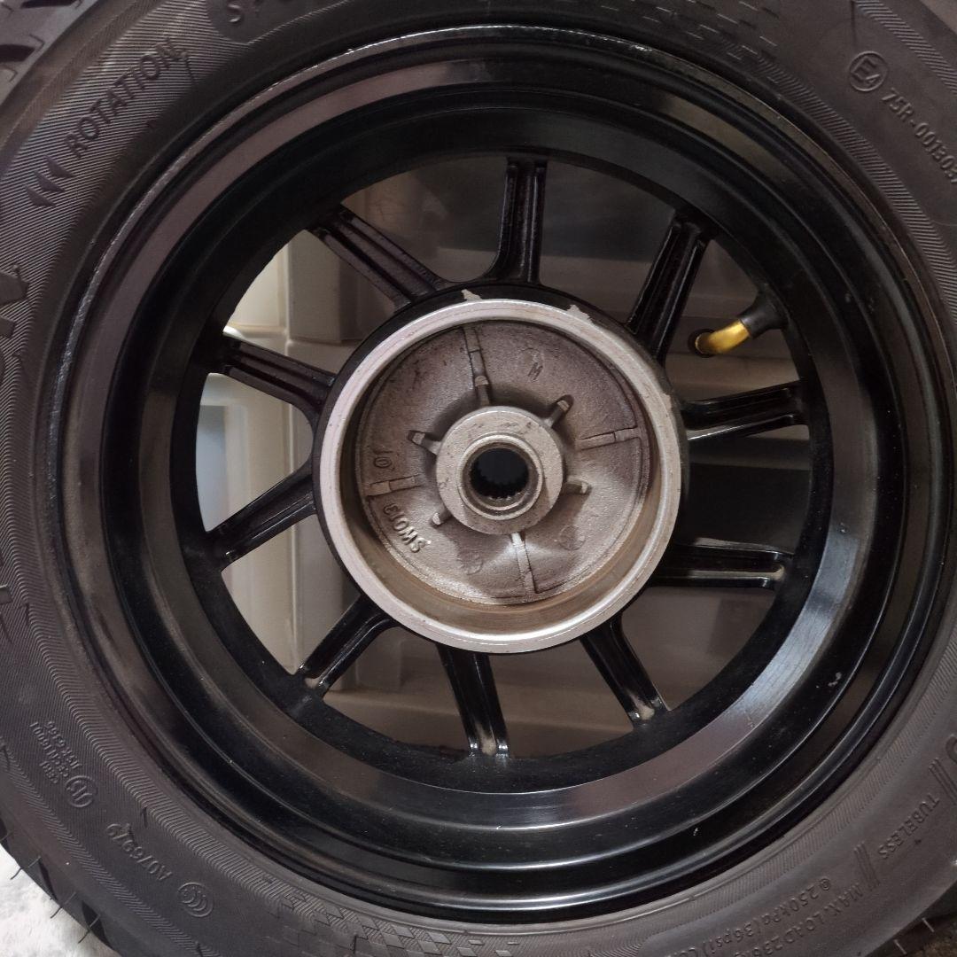 週末価格　アドレスV125G/S リア アルミホイール、タイヤ 送料込