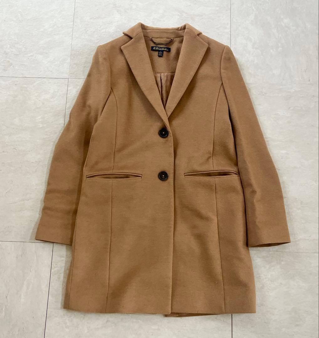 高級✨美品✨ ブルックスブラザーズ キャメル100% チェスターコート サイズ2