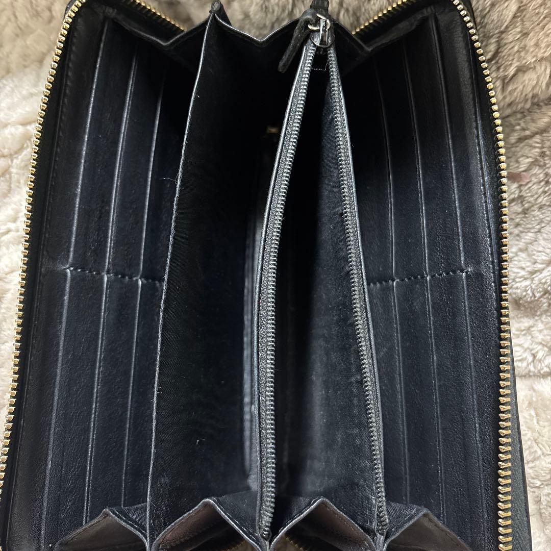 Gucci 黒 レザー 長財布