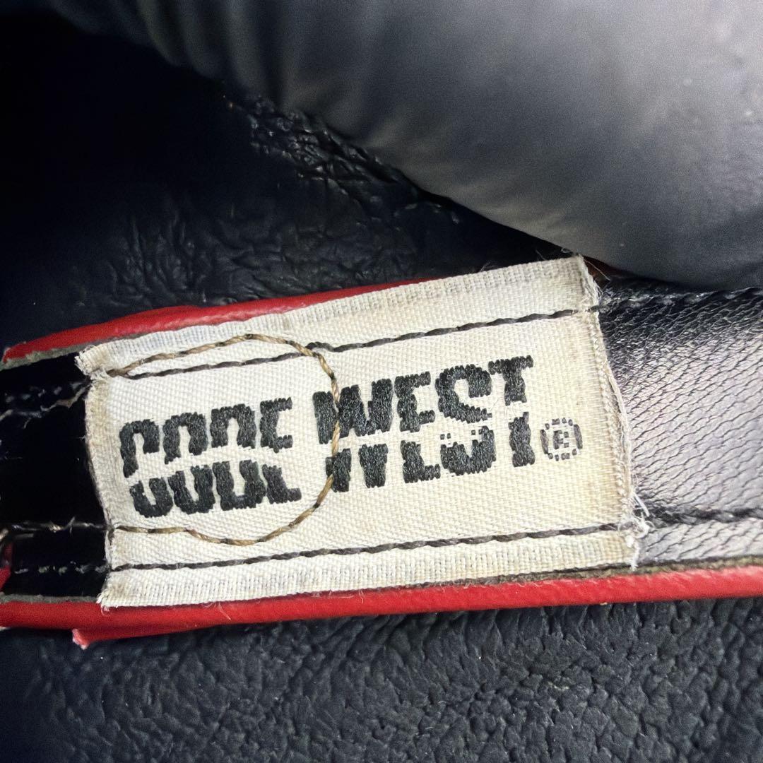 希少 USA製 コードウエスト ウエスタンブーツ 8.5 黒 赤 本革 26.5