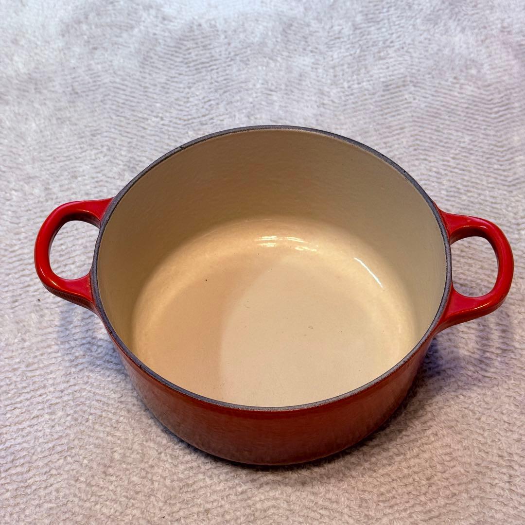 Le Creuset ルクルーゼ 赤 両手鍋 蓋付き