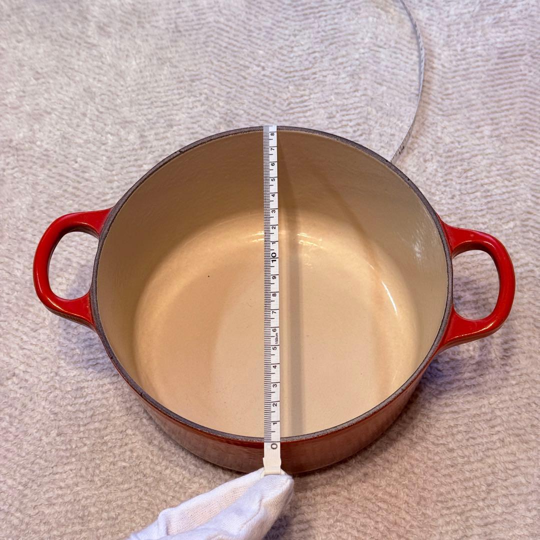 Le Creuset ルクルーゼ 赤 両手鍋 蓋付き