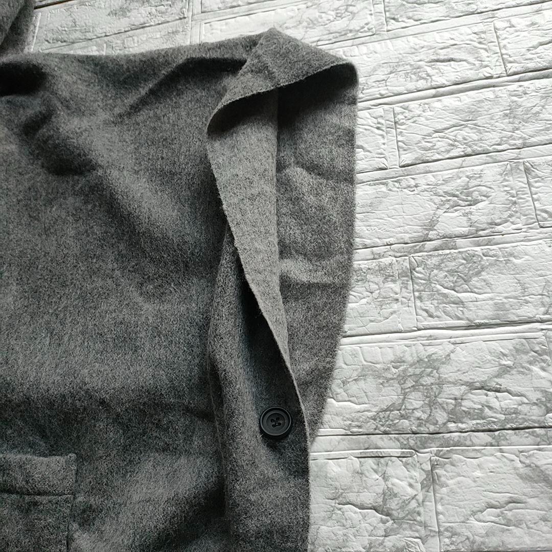 【新品・タグ付】カシミヤ100% フォックスファー ポンチョ ケープ グレー