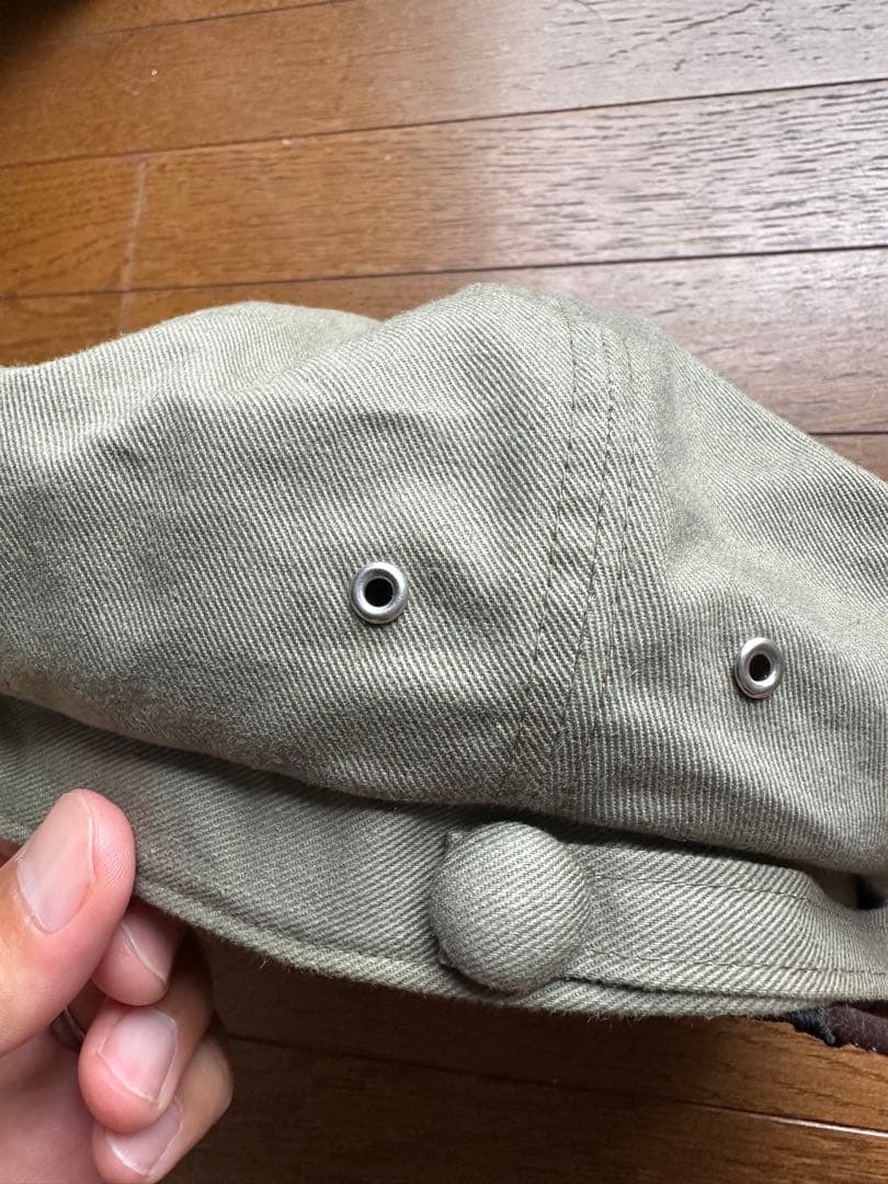 Dry Bones ジョニーキャップ キャスケット ドライボーンズ レザー切替