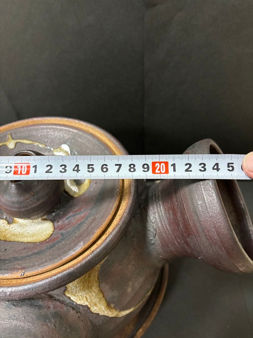 【昭和レトロ】骨董品　信楽焼？　品格があるインテリア置物　巨大な急須