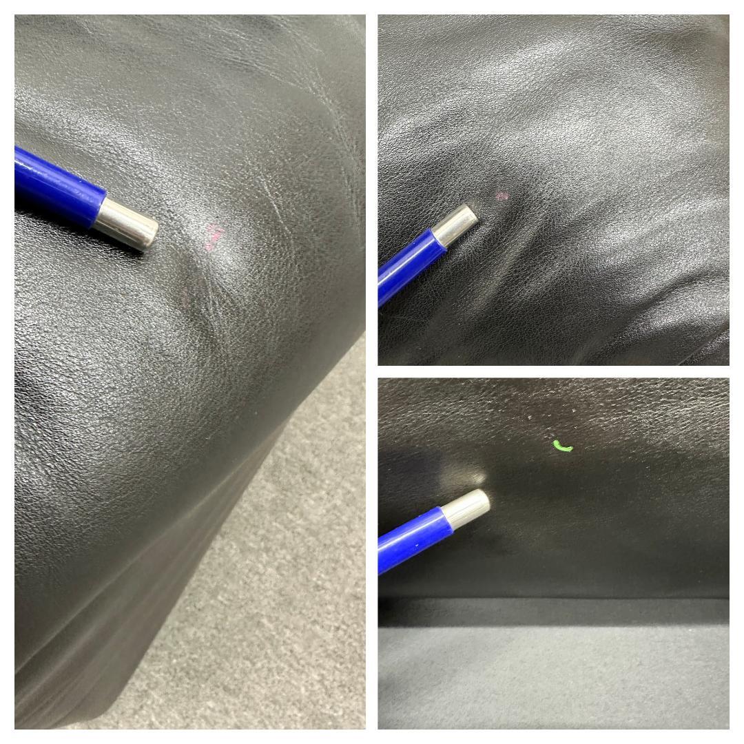 ヴィンテージ■カッシーナ■マラルンガ　2人掛け　ソファ　本革　ブラック　Cタグ