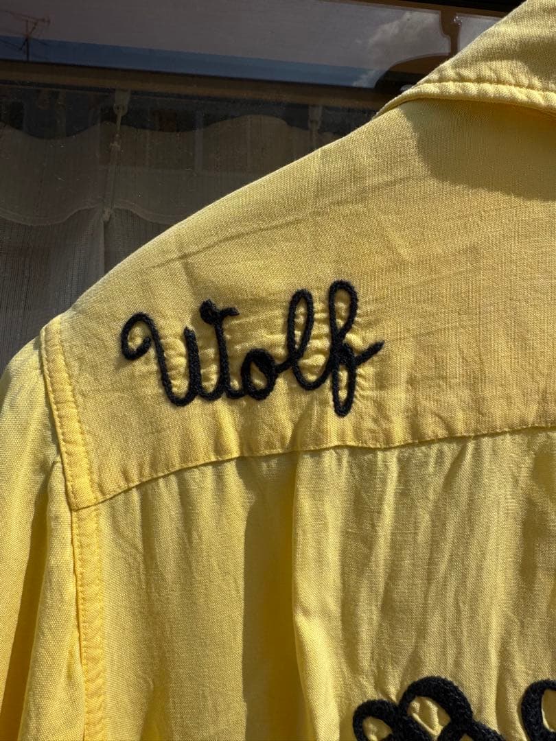 よ 70's レーヨン ボーリングシャツ