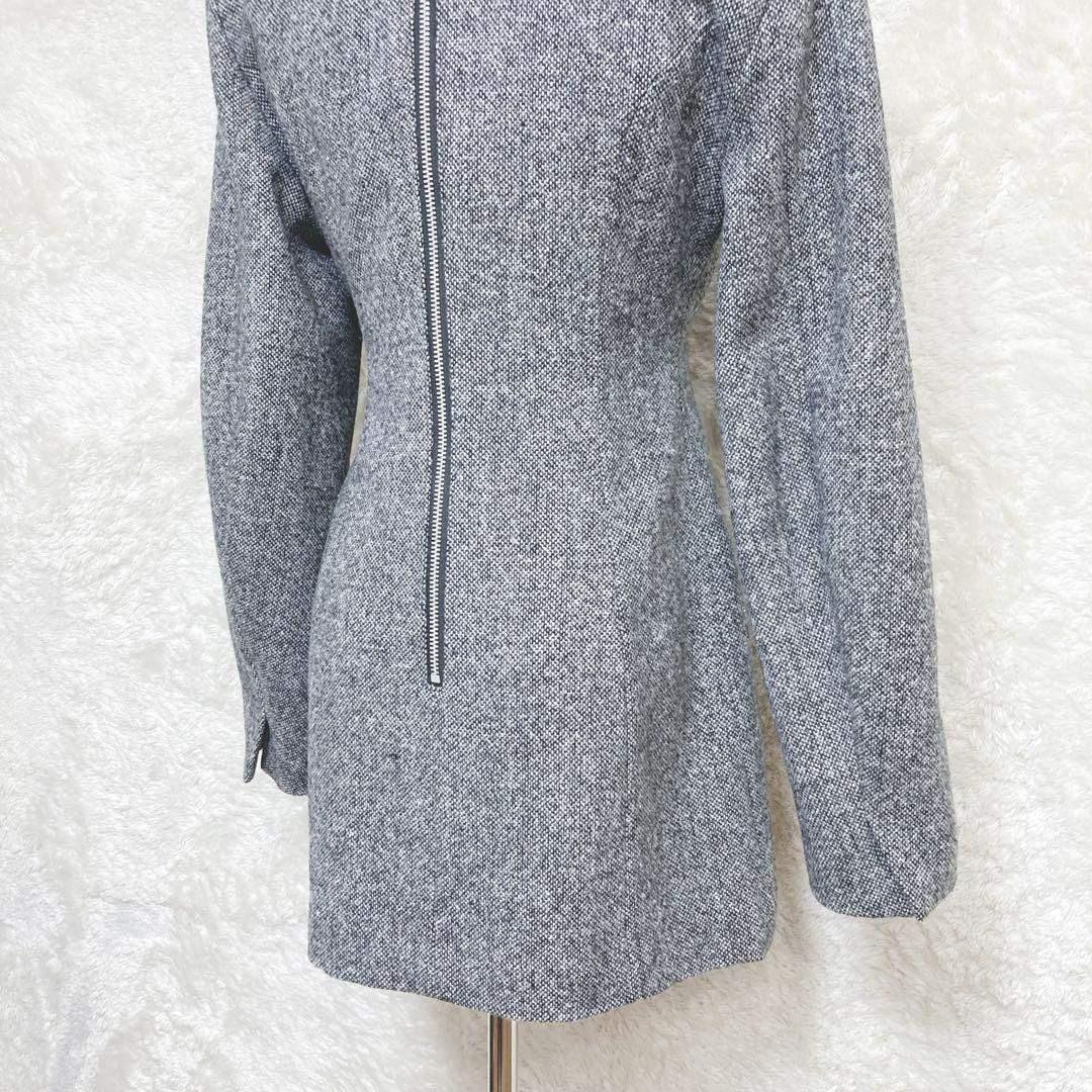 JOSEMOON CLASSIC TWEED MINI DRESS 36 グレー