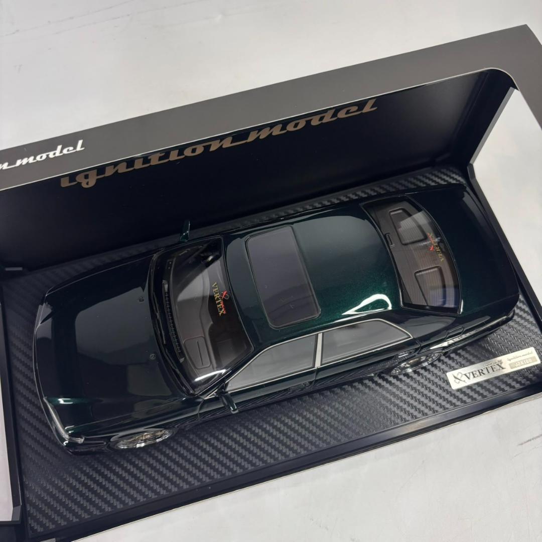ミニカー 1/18 VERTEX JZX100 Chaser Green llic
