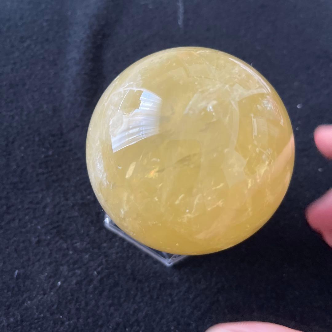 ぼ*)様 希少非加熱シトリンスフィア　安心台座付き！