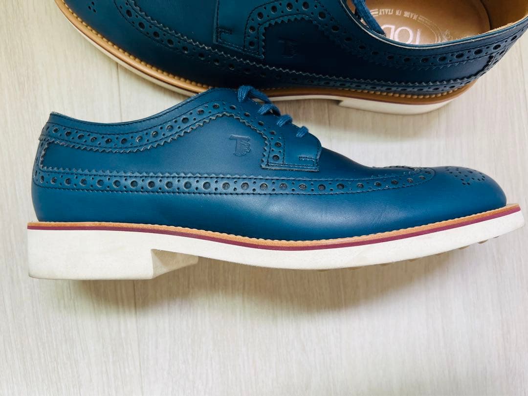 トッズ　TOD’s メンズ レザー レースアップシューズ靴　26.5cm