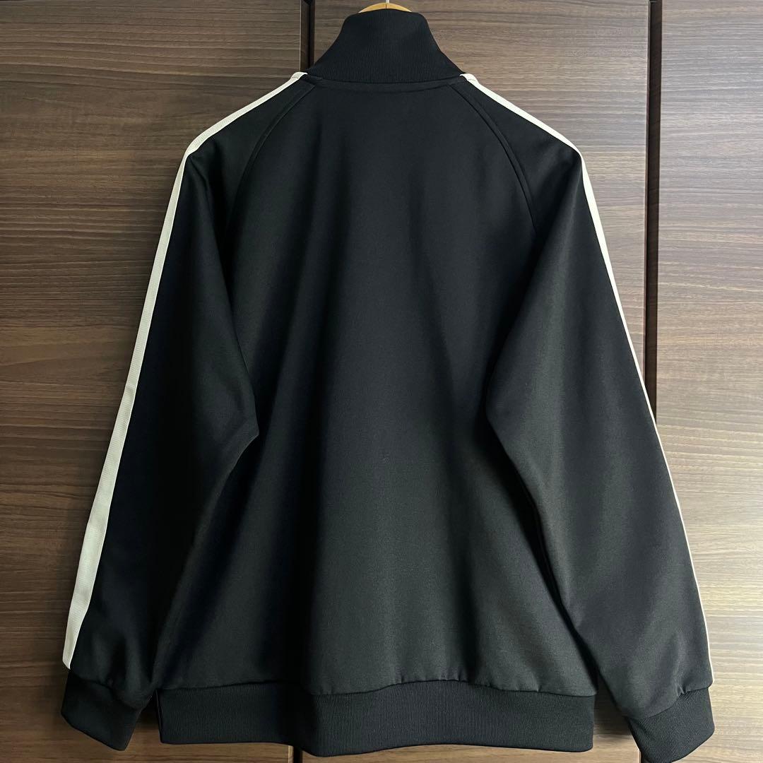 フレッドペリー トラックジャケット L 黒 ホワイトライン 日本製 刺繍ロゴ