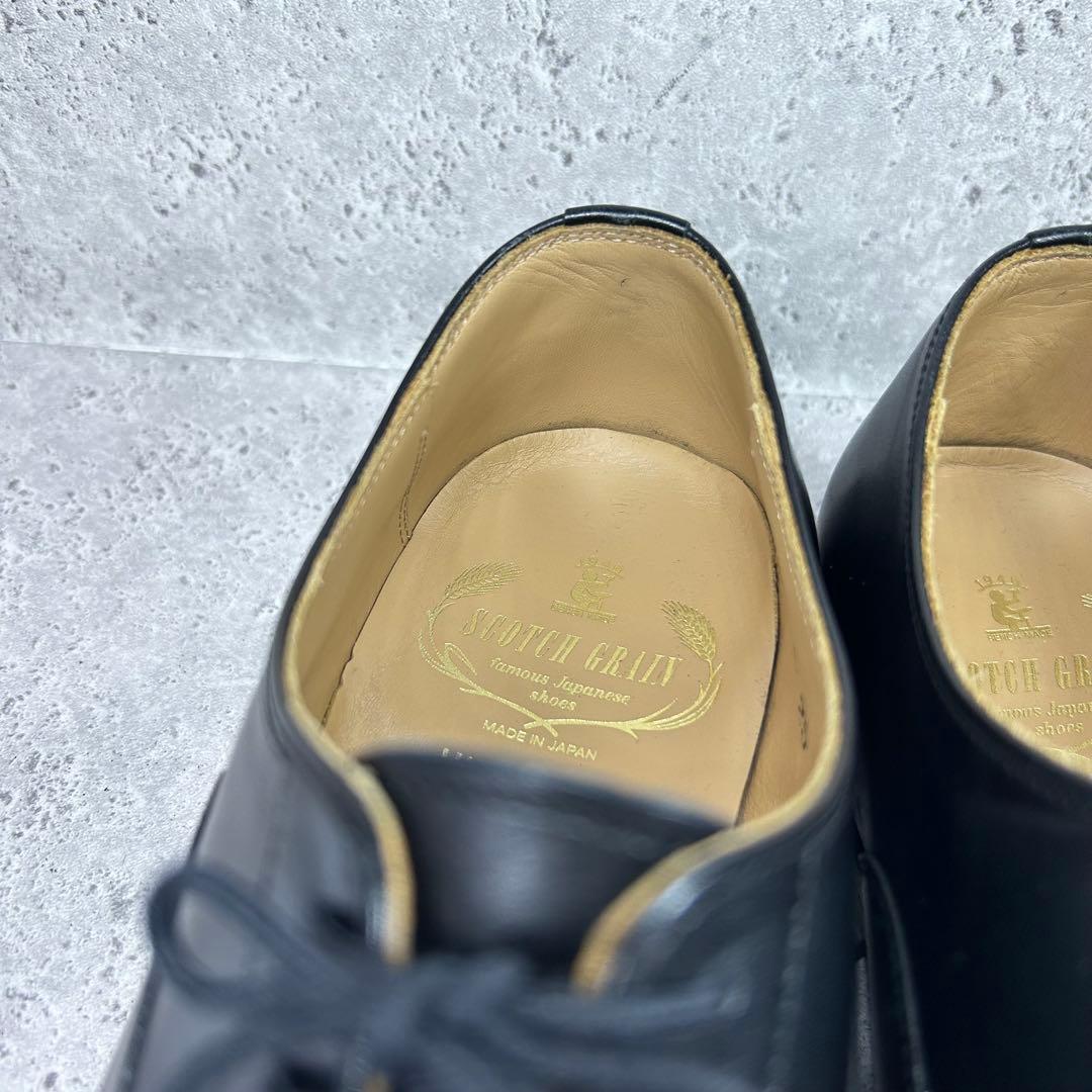 SCOTCH GRAIN 革靴 F0605 ストレートチップ 牛革 ブラック