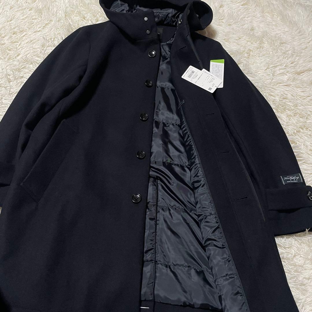 【Y☆M】ナノユニバース メルトンフードコート ブラック Sサイズ