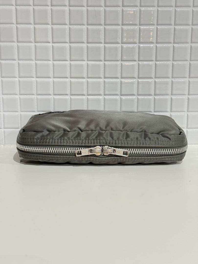 【美品】廃盤 大人気 ポーター PORTER タンカー ポーチ シルバーグレー
