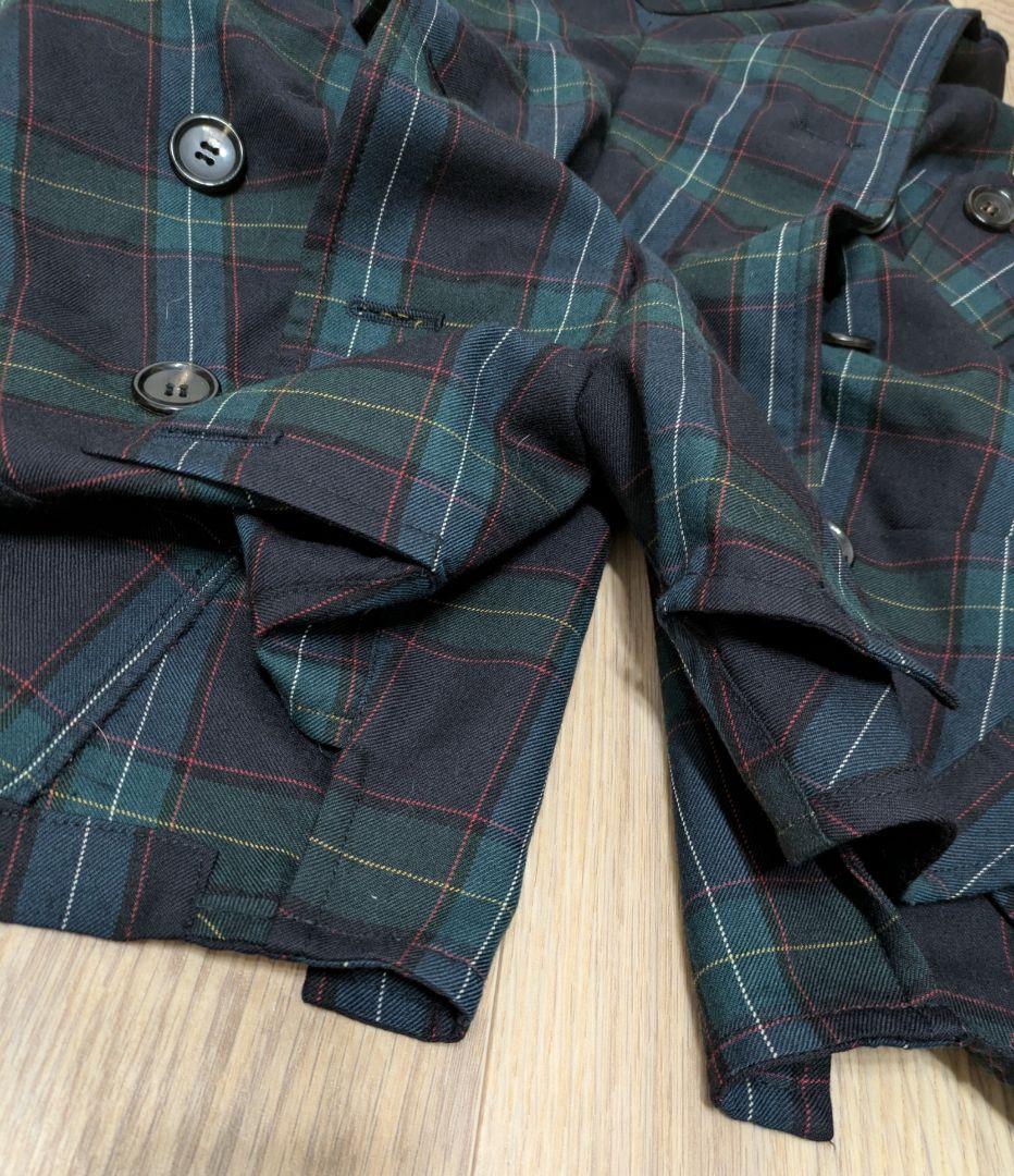 ジュンヤ コム・デ・ギャルソン／グリーンチェックペンギンパンツ