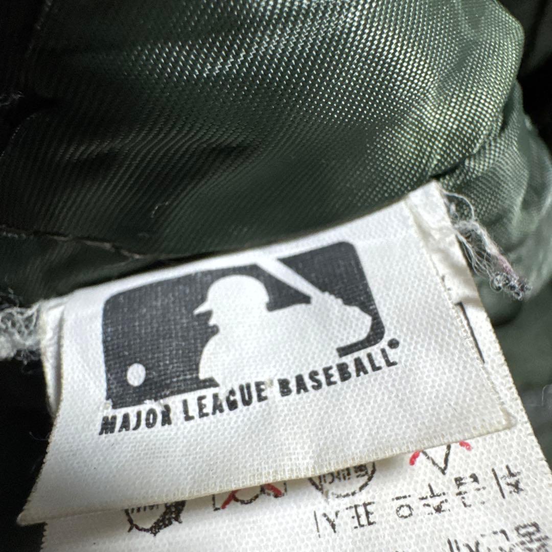 90s NewYork Yankees スタジャン フリース グリーン 希少 L