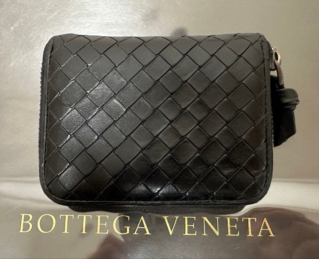 【本体のみ】ボッテガヴェネタ イントレチャートケース/ラム/黒/1️⃣✨✨