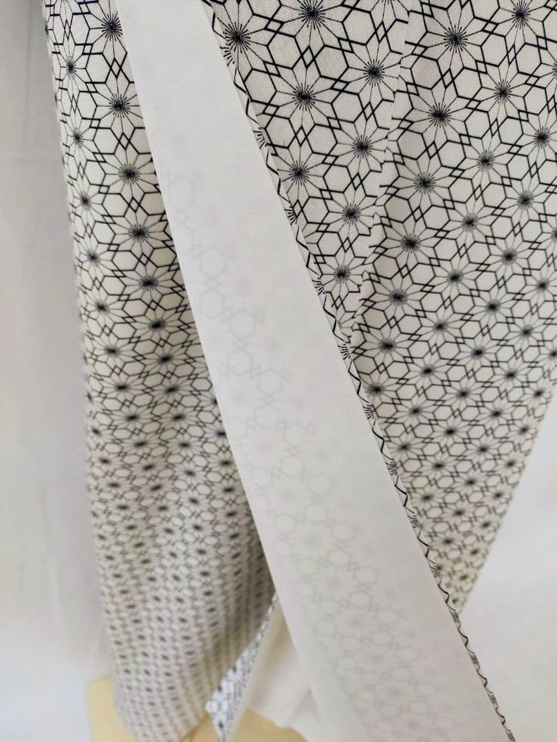 お見分け済　新品未使用　正絹袷　型染め小紋単品