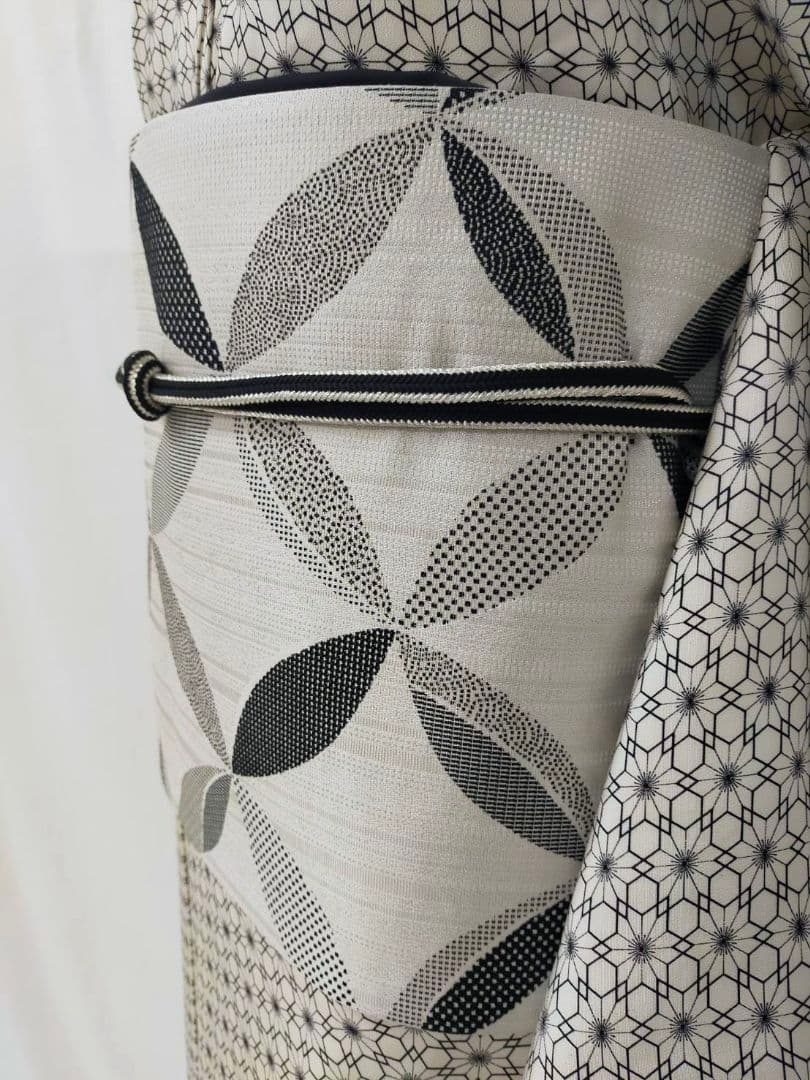 お見分け済　新品未使用　正絹袷　型染め小紋単品