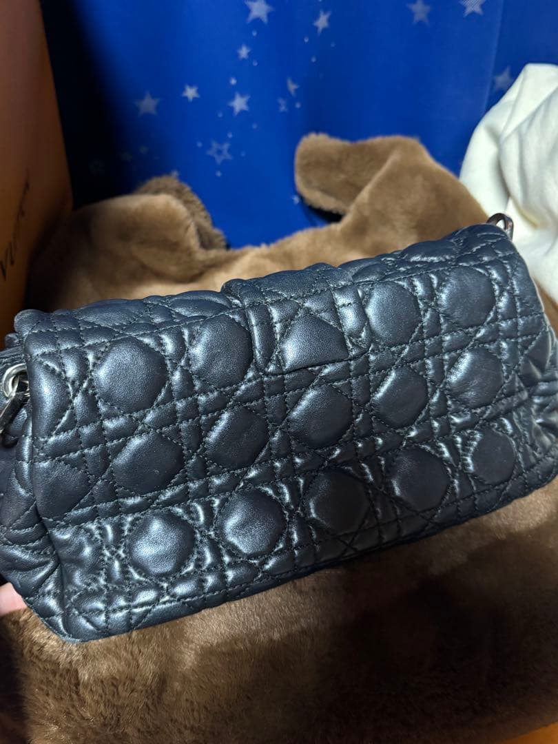 レディディオール　ワンショルダー　ニューロック　カナージュ　ラムレザー