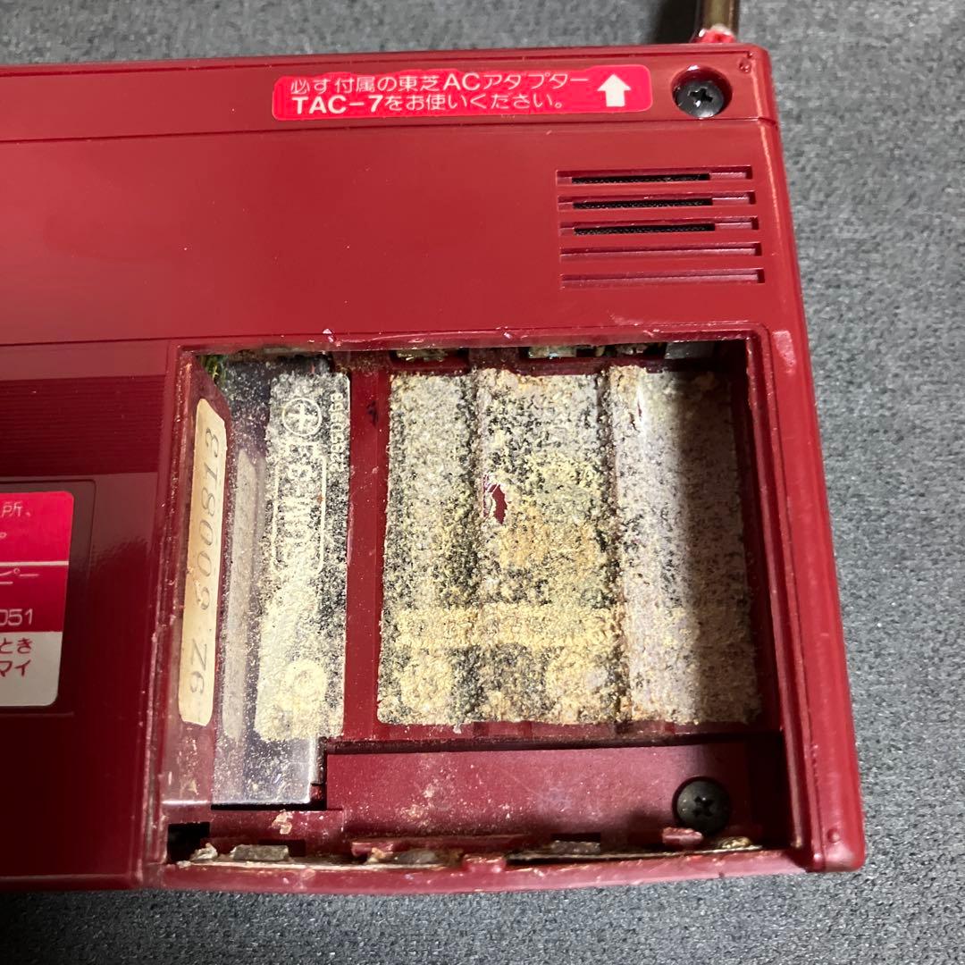 ポータブルプレーヤー TOSHIBA KT-1950R CASSETTE RECORDER RED