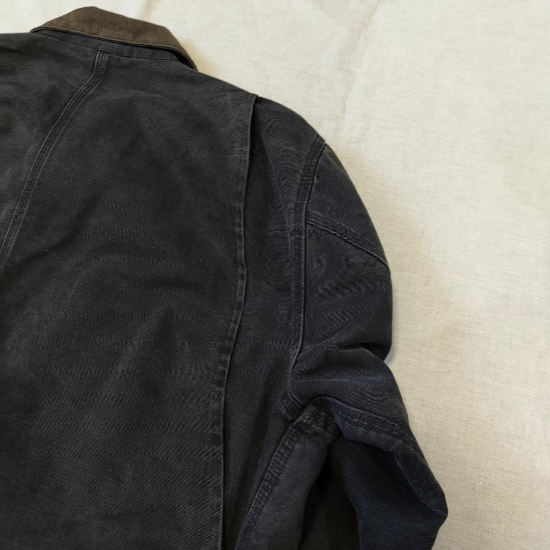 90s USA製 カーハート チョアコート フェード ブラック 黒 CB105
