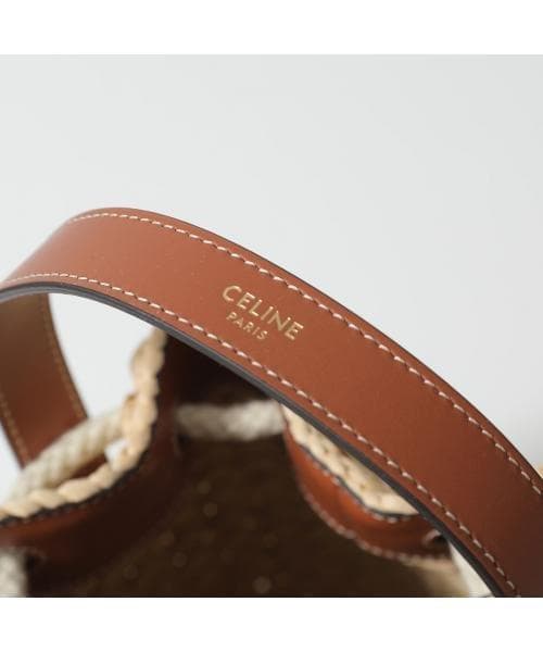 セリーヌ CELINE ティーンドローストリング かごバッグ